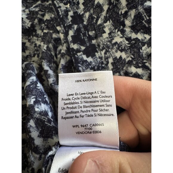 Eddie Bauer Women Size Small Button-Down Blouse Long Sleeve Rayon Lightweight - Picture 11 of 16